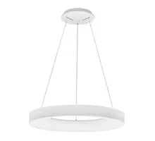 Pendul LED Nova Luce Rando Thin, 50W, alb nisipiu, dimabil