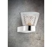 Aplica Nova Luce Boccale, 1xG9, crom, transparent
