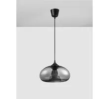 Pendul Nova Luce Savaz, 1xE27, crom, negru
