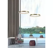 Pendul LED Nova Luce Vegas, 18W, alama antica