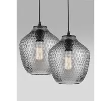 Pendul Nova Luce Claro, 1xE27, fumuriu, negru