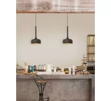 Pendul Nova Luce Nouresse, 1xE27, auriu, maro