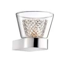 Aplica Nova Luce Boccale, 1xG9, crom, transparent