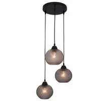 Pendul Nova Luce Vienti, 3xE27, gri, negru
