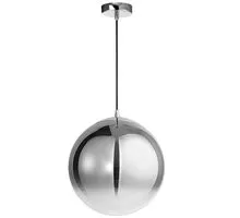 Pendul Nova Luce Lazione, 1xE27, crom, fumuriu