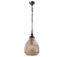 Pendul Nova Luce Toulon, 1xE27, ambra, maro