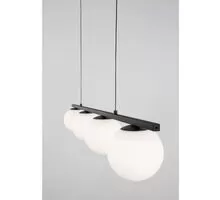 Pendul LED Nova Luce Joline, 32W, alb opal, negru