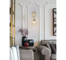 Aplica Nova Luce Mond, 1xE14 max. 5W, auriu, 180x275xH400 mm