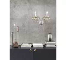 Aplica cristal Nova Luce Zeno, 2xE14, crom