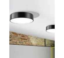 Plafoniera Nova Luce Finezza, 3xE27, alb mat, negru