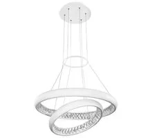 Pendul cristal LED Nova Luce Lumi, 60W, alb mat