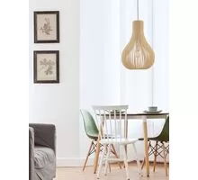 Pendul Nova Luce Soho, 1xE27, lemn natur