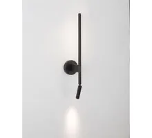 Aplica LED Nova Luce Handy, 6+3W, 3000K, 300+210 lumeni, H550 mm, negru