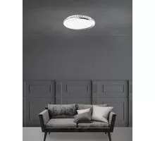 Plafoniera cristal Nova Luce Palermo, 3xE27, alb, crom - PRODUS OUT