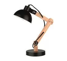 Lampa de birou Nova Luce Lila, 1xE27, negru