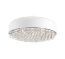 Plafoniera cristal Nova Luce Lyon, 6xG9, alb mat