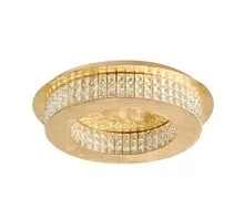 Plafoniera cristal LED Nova Luce Zeffari, 40W, 4000K, auriu
