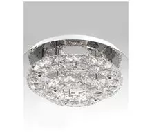 Plafoniera cristal LED Nova Luce Quentin, 28W, alb, crom