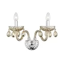 Aplica cristal Nova Luce Zeno, 2xE14, crom