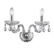 Aplica cristal Nova Luce Venezia, 2xE14, crom