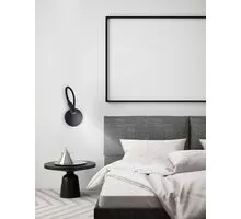 Aplica LED Nova Luce Jaco, 3W, 3000K, switch on/off, negru