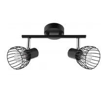 Plafoniera Nova Luce Fiumicino, 2xE14, negru mat