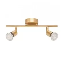 Plafoniera Nova Luce Lup, 2xGU10, auriu satinat