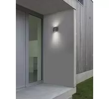 Aplica LED Nova Luce Como, 2x3W, oval, gri inchis, IP54