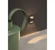 Spot trepte/pardoseli LED Nova Luce Joya, 3W, 2x19°, negru, IP65