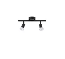 Plafoniera Nova Luce Lup, 2xGU10, negru