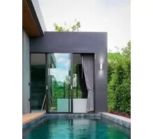 Aplica Nova Luce Nero, 2xGU10, patrat,alb, IP54