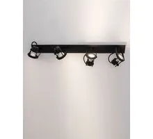 Plafoniera Nova Luce Salva, 4xGU10, negru