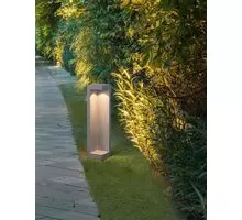 Stalp mediu LED Nova Luce Grante, 5W, gri, IP65