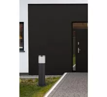 Stalp mic LED Nova Luce Noten, 8W, H40, negru, IP65