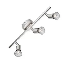 Plafoniera Nova Luce Base, 3xGU10, nichel satinat