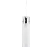 Pendul Ideal Lux Flam, 1xE27, inox-semitransparent