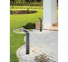 Stalp mediu LED Nova Luce Park, 12W, gri inchis, IP54