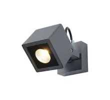 Aplica LED Nova Luce Focus, 6W, gri inchis, IP54