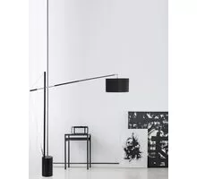 Lampadar Nova Luce Traccia, 1xE27, negru