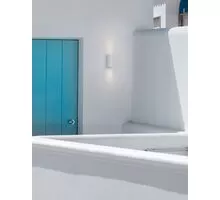 Aplica Nova Luce Nero, 2xGU10, rotund, alb, IP54