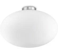 Plafoniera Ideal Lux Candy, 1xE27, alb-nichel satinat