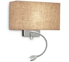 Aplica Ideal Lux Hotel, 1xE27, crom-maro