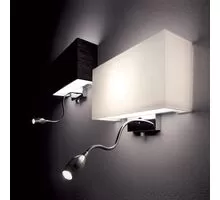 Aplica Ideal Lux Hotel, 1xE27, crom-negru