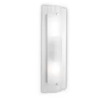 Aplica Ideal Lux Tudor, 2xE14, alb-crom-transparent