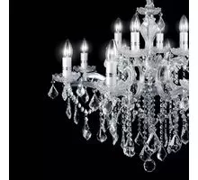 Candelabru cristal Ideal Lux Florian, 18xE14, crom