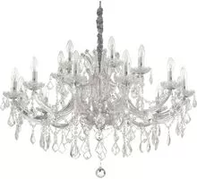 Candelabru cristal Ideal Lux Napoleon, 18xE14, crom