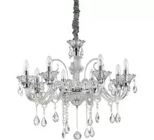 Candelabru cristal Ideal Lux Colossal, 8xE14, crom