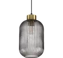 Pendul Ideal Lux Mint, 1xE27, alama satinata-fumuriu-negru mat