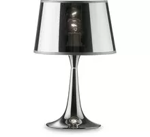 Veioza Ideal Lux London Cromo, 1xE27, fumuriu