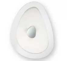 Aplica Ideal Lux Geko, 2xE27, alb-crom